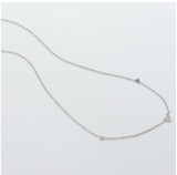 Collar de acero de titanio con corazón de melocotón pequeño de moda