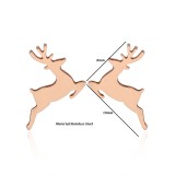 Pendientes con revestimiento de acero y titanio para árbol de Navidad, 1 par