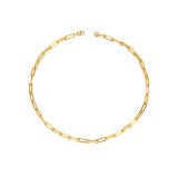 Collar De Acero Inoxidable Chapado En Oro Geométrico De Moda, 1 Par