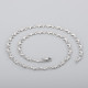 Collar de cadena de acero inoxidable con delfines