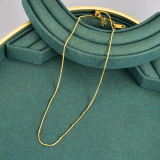 1 pieza Collar de acero inoxidable chapado en color sólido a la moda