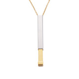 Collar pendiente plateado plata geométrico plateado oro del acero inoxidable del estilo simple casual a granel