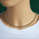 Collar redondo de acero inoxidable de estilo simple a granel