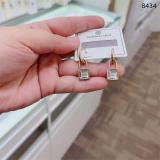1 par de pendientes colgantes chapados en plata y oro con incrustaciones de bloqueo de estilo clásico de estilo Vintage de acero inoxidable