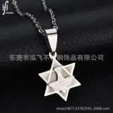 Collar geométrico de Corea de titanio y acero inoxidable (Concha - Búho) NHHF0180-Concha-Búho