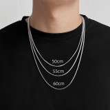 Collar De Chapado De Acero De Titanio Geométrico De Moda, 1 Pieza