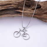 Collar pendiente del acero inoxidable de la bicicleta de los deportes del estilo simple al por mayor