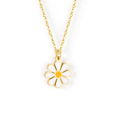 Collar chapado en acero inoxidable Sweet Daisy