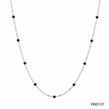 Collar De Chapado De Acero Inoxidable Geométrico De Moda, 1 Pieza