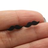 1 par de pendientes de acero inoxidable chapados asimétricos con notas en forma de corazón de helado estilo Simple IG