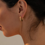 Joyería del oído de la hebilla del oído del hilo hueco del acero 18K del titanio de la moda