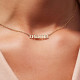 Collar pulido de acero de titanio con letra MAMA de moda de 1 pieza