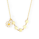 Collar chapado en acero inoxidable Sweet Daisy