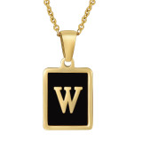 Gold W (Including Chain) #23
