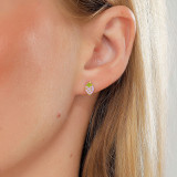 Pendientes de acero inoxidable con forma de fresa de estilo simple
