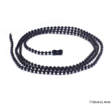 Collar de cadena de acero de titanio con cuentas redondas, cadena de múltiples especificaciones, cadena de acero inoxidable al por mayor