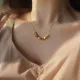 Collar De Acero De Titanio Geométrico Básico Elegante