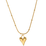 Collar de oro Fresh Love, cadena de clavícula de moda Simple de nicho de lujo