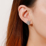 Pendientes simples de ángel de corte de acero inoxidable al por mayor