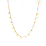 Estilo Simple Estrella Redonda Collar Chapado en Acero Inoxidable 1 Pieza