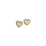 1 par de pendientes de acero titanio con forma de corazón, estilo moderno, estilo Simple
