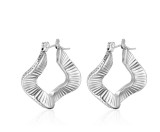 1 par de pendientes chapados en oro de acero titanio con forma de U de estilo Simple