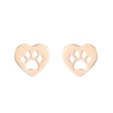 Pendientes geométricos de acero inoxidable de estilo simple para mujer, sin incrustaciones, pendientes de acero inoxidable