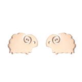 Pendientes estilo simple animal de acero inoxidable 1 par