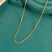 Estilo Simple Geométrico Titanio Acero Chapado En Oro Collar 1 Pieza