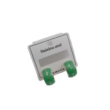 1 par de aretes de acero de titanio chapados en forma de U de estilo simple