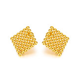 1 par de aretes cuadrados de acero inoxidable de estilo simple