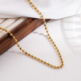 Collar de colgantes chapado en oro de 18 quilates con circonita de acero inoxidable Sweet Bear estilo IG