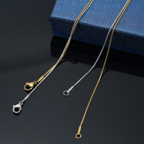 Collar geométrico de acero inoxidable de estilo simple, cadena chapada, collares de acero inoxidable