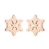 Pendientes con revestimiento de acero y titanio para árbol de Navidad, 1 par