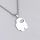 Collar de acero inoxidable astronauta