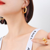 F255 Gold Small Earrings #3