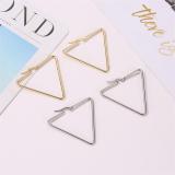 Pendientes geométricos Pendientes triangulares huecos exagerados franceses Moda al por mayor