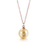 Colgante de perlas de concha de moda coreana, cadena de clavícula de acero de titanio, collar Multicolor Simple