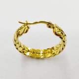 1 par de pendientes de acero de titanio de acero inoxidable de grano estilo moderno