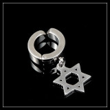 Pendientes de acero de titanio geométricos de estilo simple Pendientes de acero inoxidable chapados