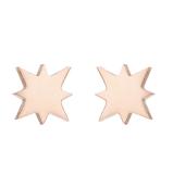 Pendientes con revestimiento de acero y titanio para árbol de Navidad, 1 par