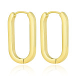 1 par de pendientes chapados en oro de 18 quilates de acero inoxidable con forma de corazón y estrella geométrica para mujer