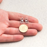 Pendientes Simples De Acero Inoxidable De Gato Al Por Mayor