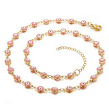 Collar De Acero De Titanio Ojo Del Diablo De Moda 1 Pieza
