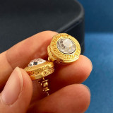 1 par de pendientes de cristal de acero inoxidable tallados con incrustaciones redondas de estilo clásico elegante