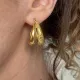1 par de aretes de acero inoxidable de color sólido de estilo simple