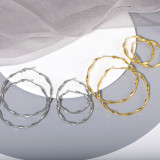 Nuevos pendientes simples Pendientes geométricos Pendientes circulares para mujer