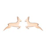 Pendientes con revestimiento de acero y titanio para árbol de Navidad, 1 par