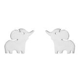 Pendientes estilo simple animal de acero inoxidable 1 par