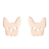 Pendientes estilo simple animal de acero inoxidable 1 par